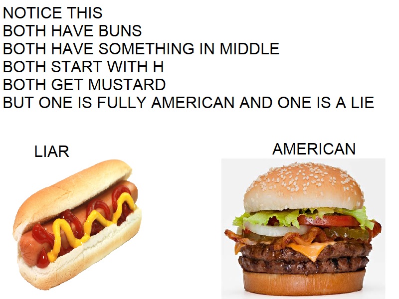 hotdogs are not real